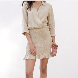 Zara Elegant‎ Beige Wrap Valery Dress